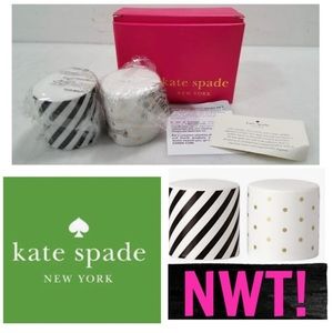 🧂NWT! KATE SPADE LENNOX SALT & PEPPER SHAKERS 🧂